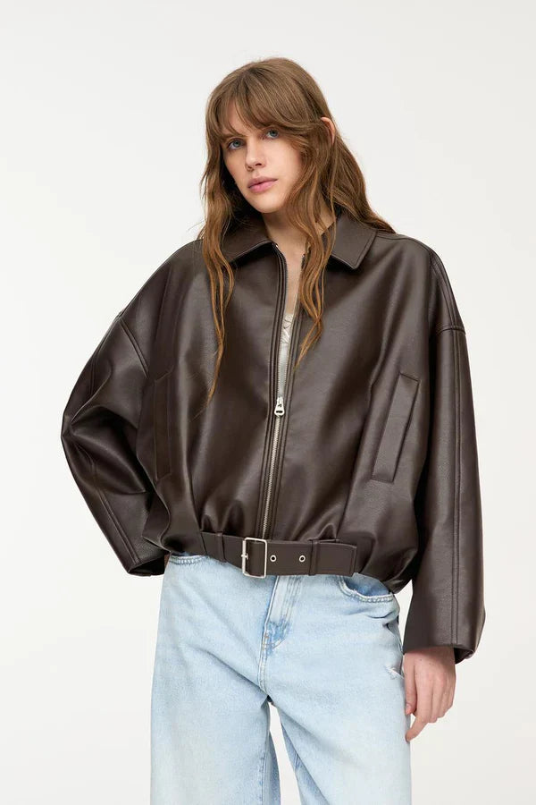 Mayen - Belted Bomber Jacket