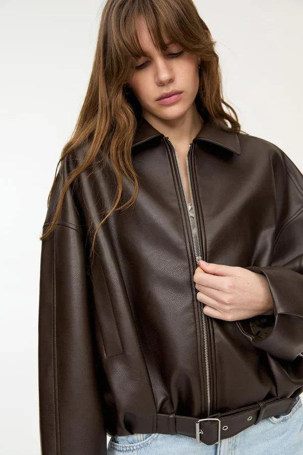 Mayen - Belted Bomber Jacket