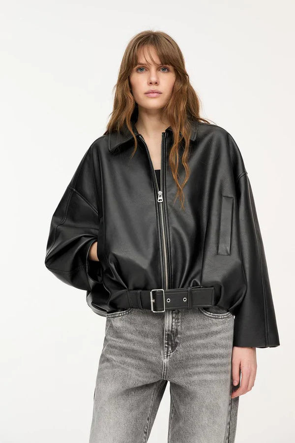 Mayen - Belted Bomber Jacket