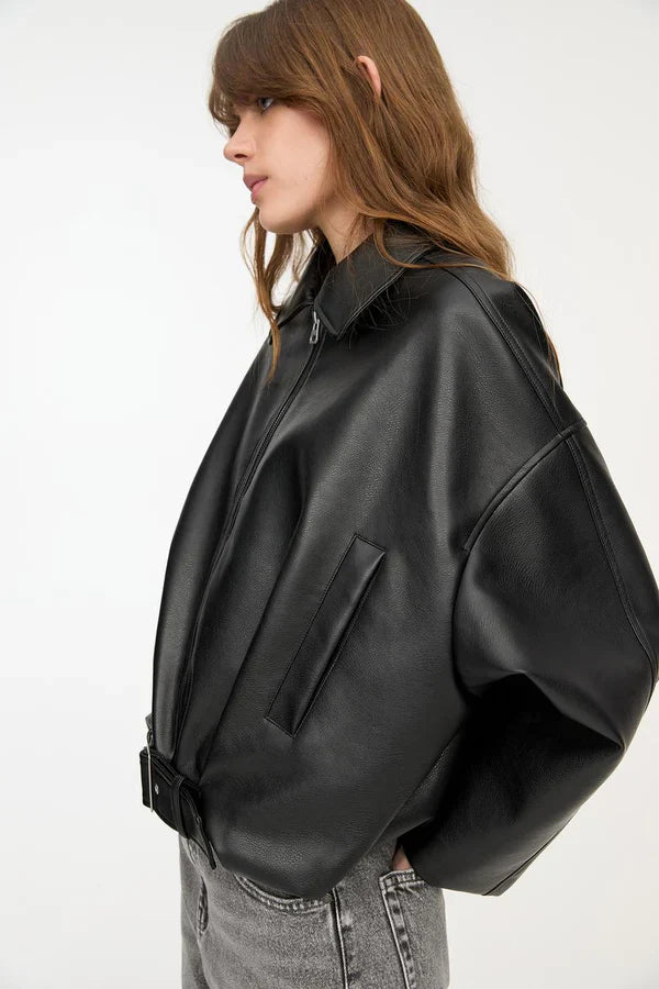 Mayen - Belted Bomber Jacket