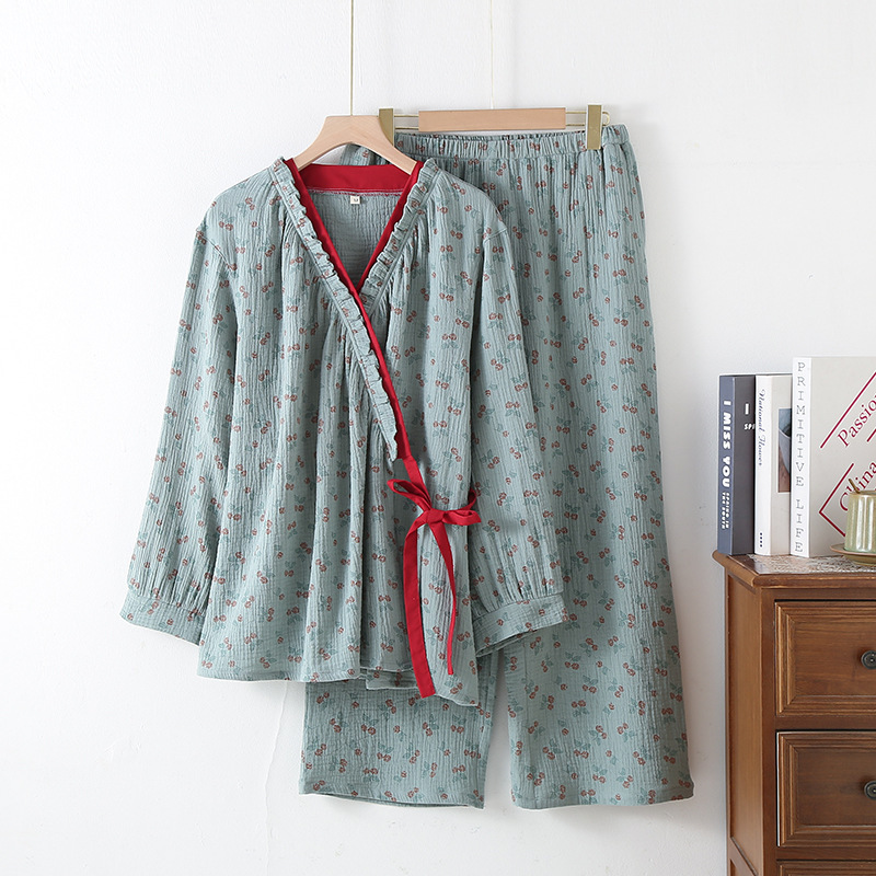 Kyoto- Kimono Cotton Gauze Pajama Set