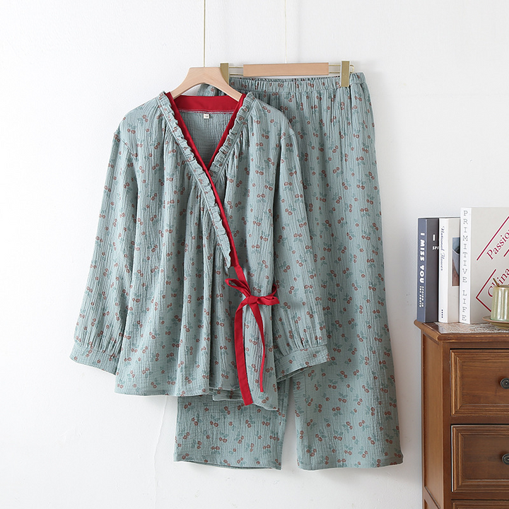 Kyoto- Kimono Cotton Gauze Pajama Set