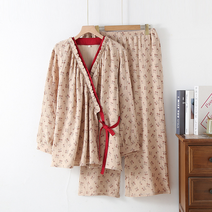 Kyoto- Kimono Cotton Gauze Pajama Set