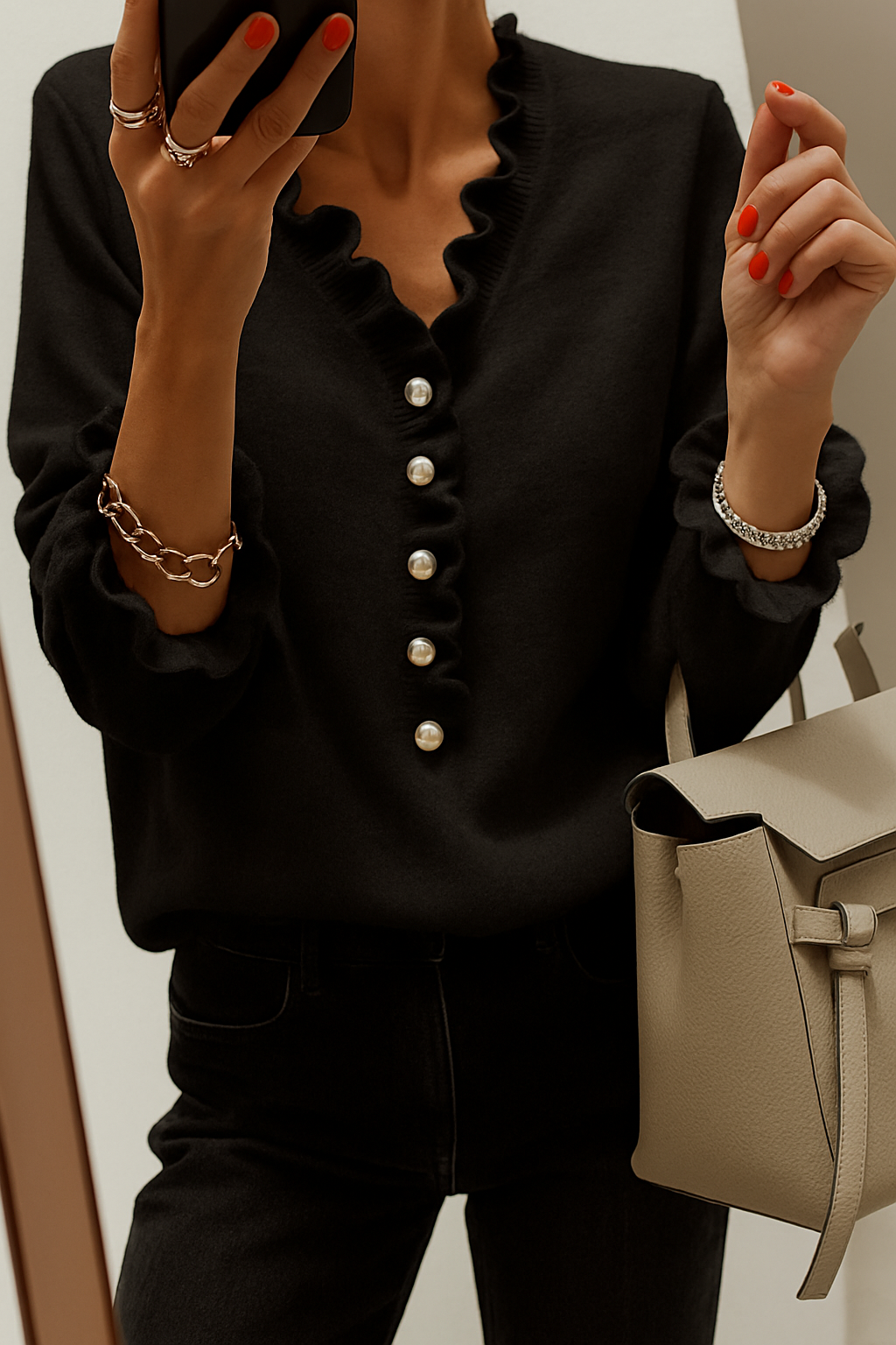 Katherine - Elegant Ruffle Blouse
