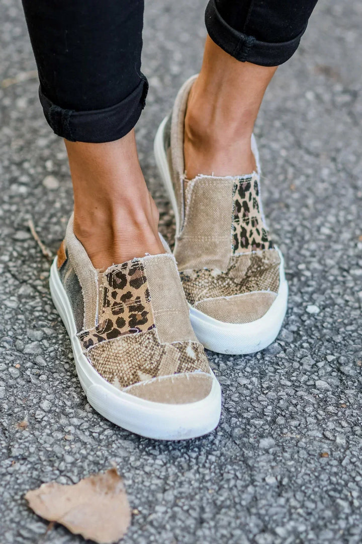 Ginevra - Patchwork Slip-On Sneakers