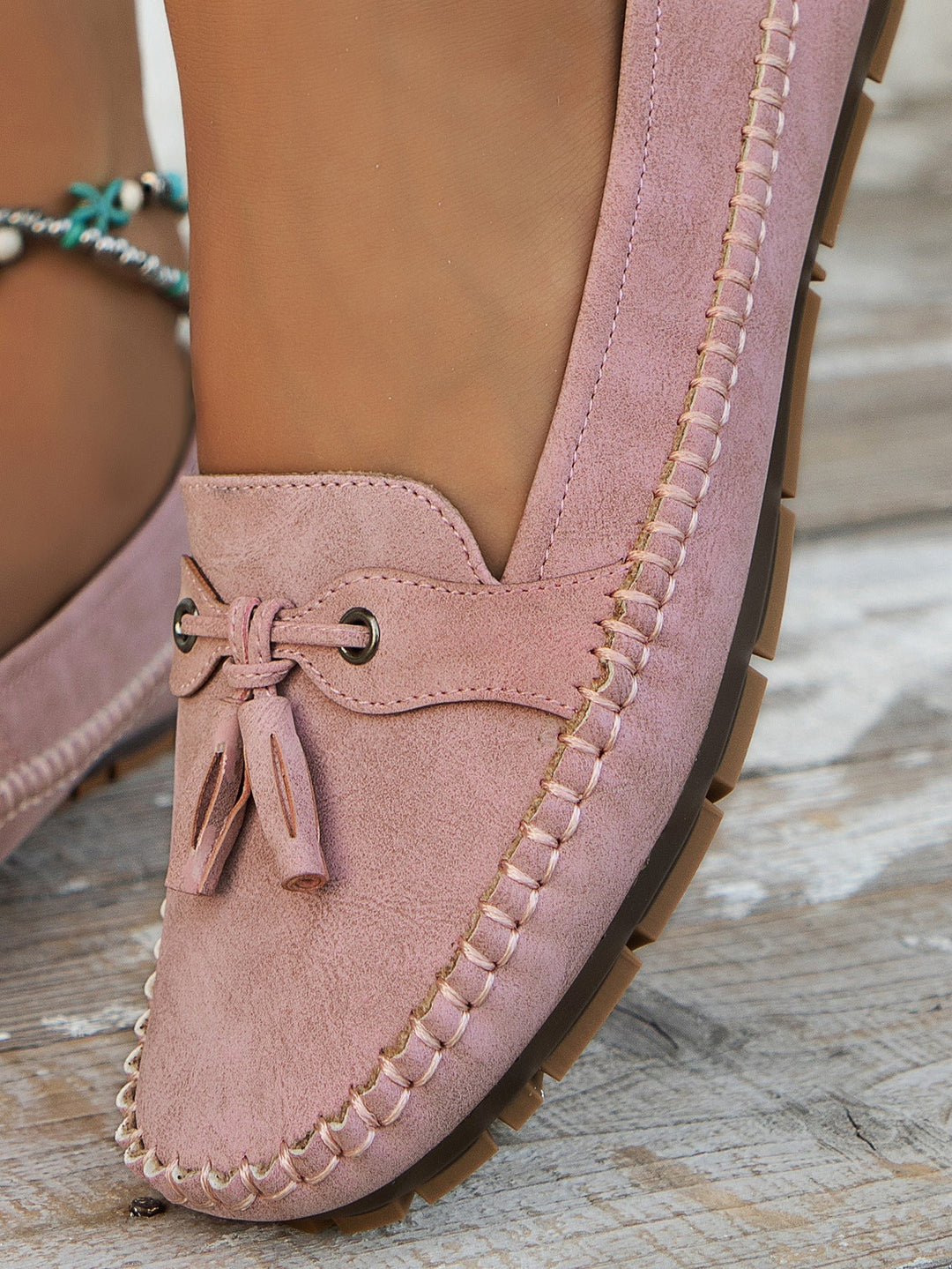Salome - Casual Tassel Moccasins