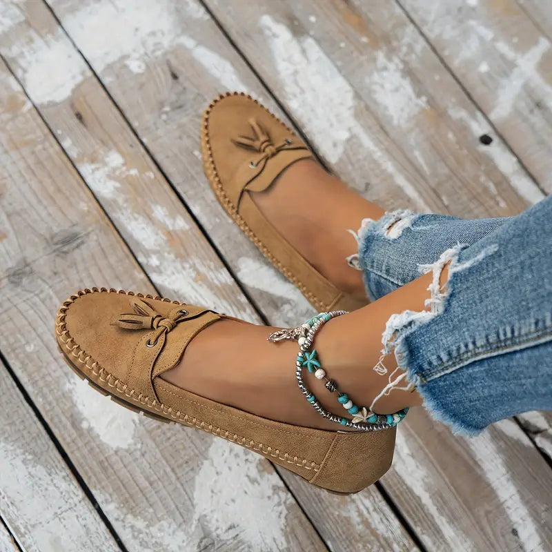 Salome - Casual Tassel Moccasins