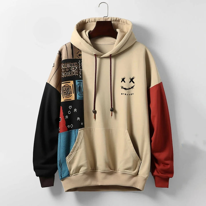 Elle - Patchwork Design Hoodie