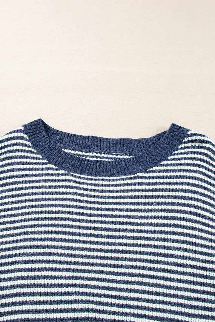 Kaye - Cozy Striped Knit Sweater