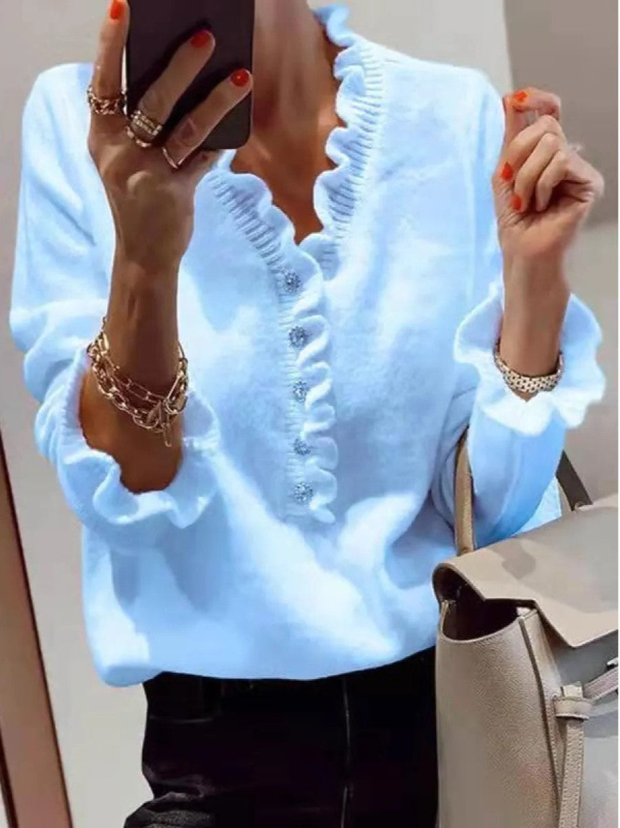 Katherine - Elegant Ruffle Blouse