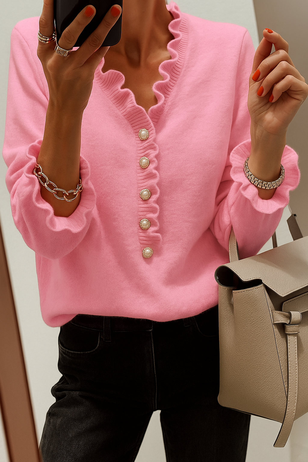 Katherine - Elegant Ruffle Blouse